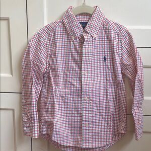 Ralph Lauren Kids Red and Blue Plaid Shirt